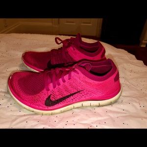 Pretty in pink athletic shoes🎆